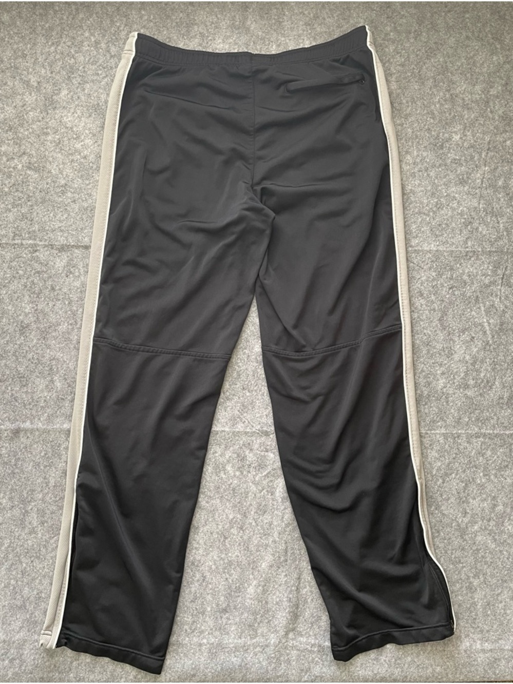 Vintage Nike Track Pants Mens L Black Fleece Lined Ankle Zip Athletic Y2K - Picture 16 of 16